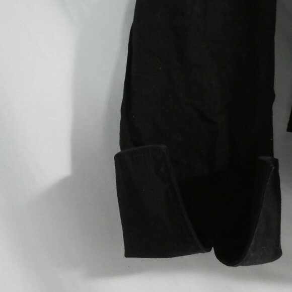 ZONE | medium | Black Long Sleeve Shirt With Rolled Cuffs and Zip Back Bottom - Picture 7 of 16